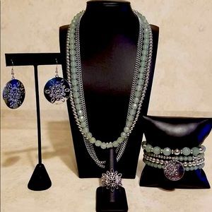Boardwalk Babe Green Jewelry set